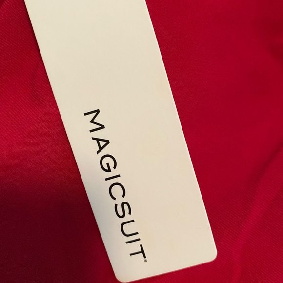 NWT Magicsuit Women's Red One-Piece Swimsuit - Picture 7 of 10